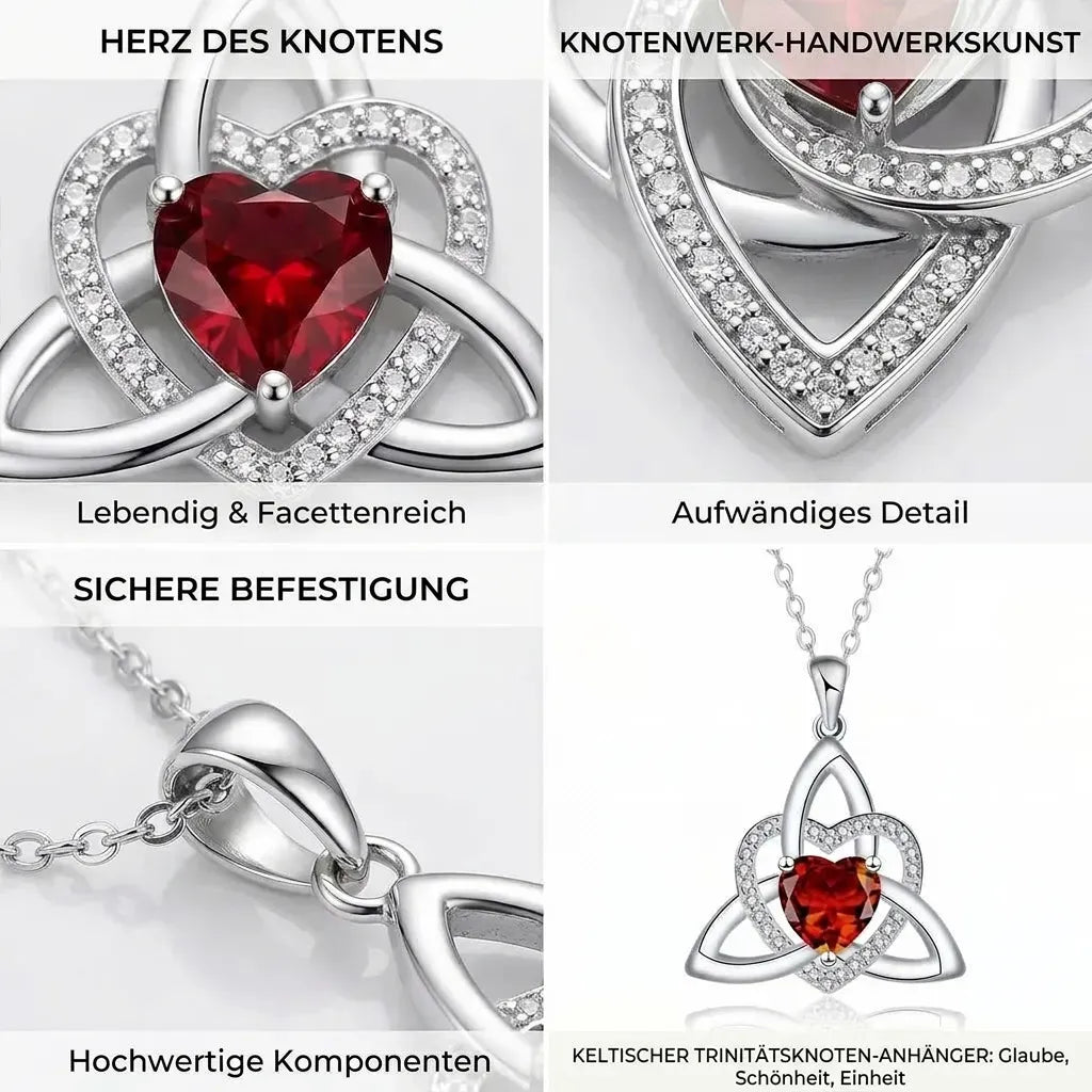 ❤️Birthstone – Celtic Trinity Love Knot Penda