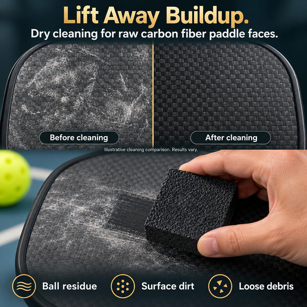 🏓Pickleball Paddle Eraser - Carbon Cleaner, Non-Abrasive Dirt & Sweat Remover Block