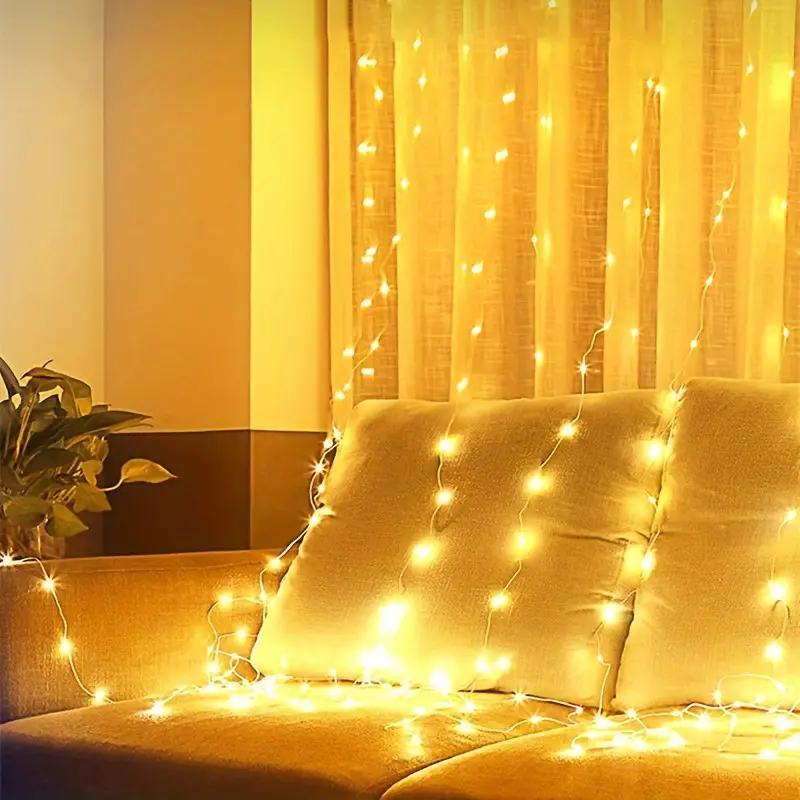 🎁Enjoy 49% off during the Christmas sale!🎅LED light string, USB-powered LED light curtain for gift wrapping