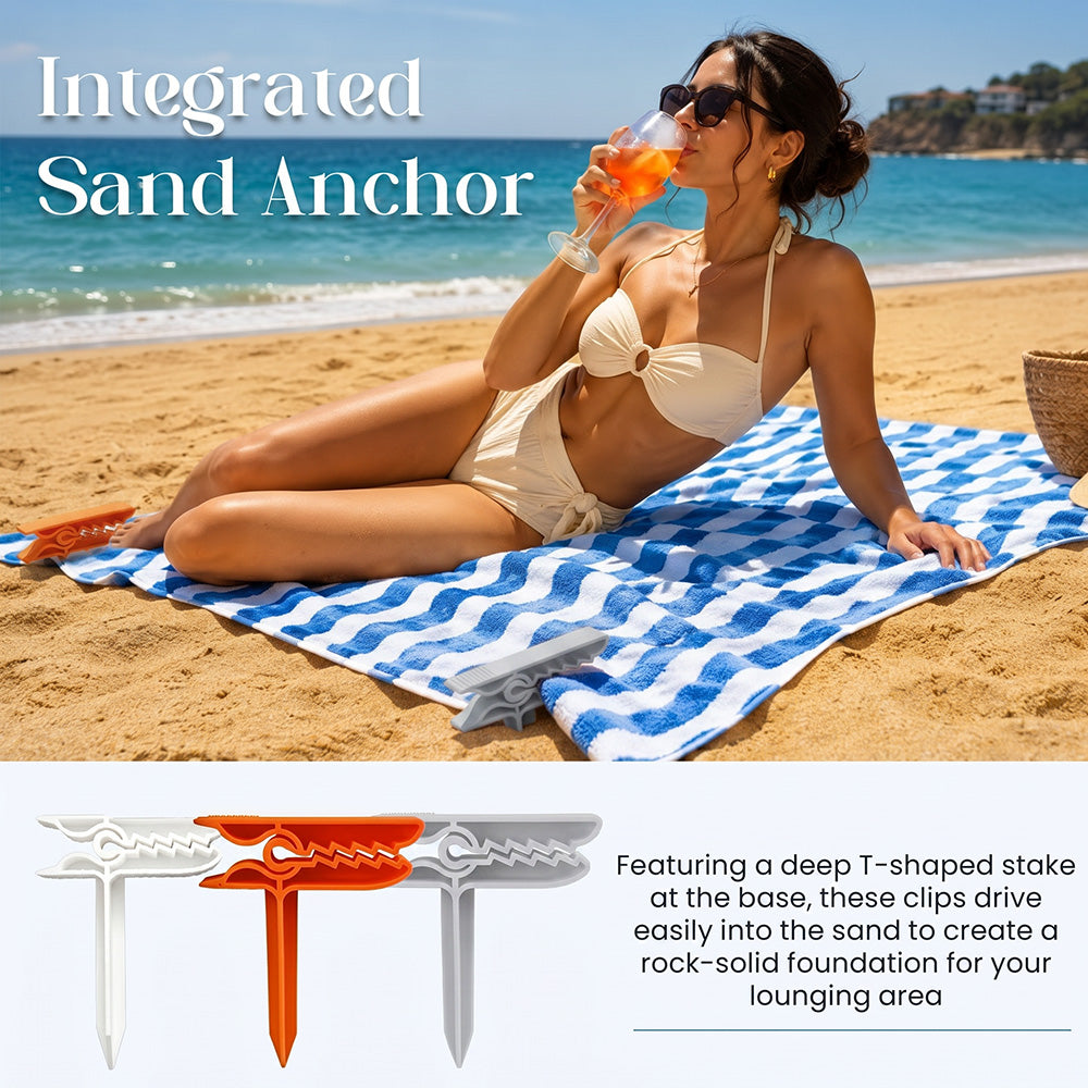 2026 Windproof Beach Towel Clamps