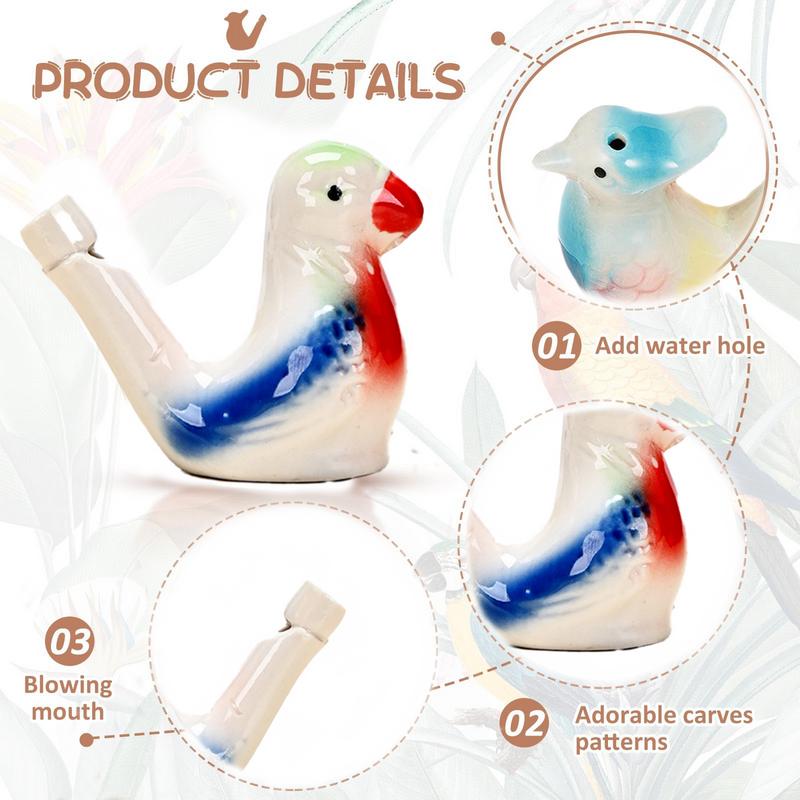 ⏰Last 4 hours Sale: Save 50%-🔥4 Pcs Ceramic Water Bird Whistles