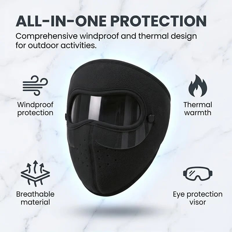 ✨Thermal Ear Protection Winter Face Mask with Protective Eye Shield