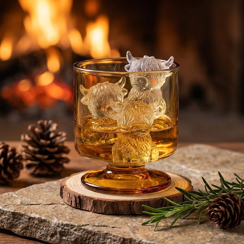 🐮 Mini Highland Cow ice cube tray and dessert mold 🧊🍪 Cute 3D ice cubes for drinks, parties, and gifts💕