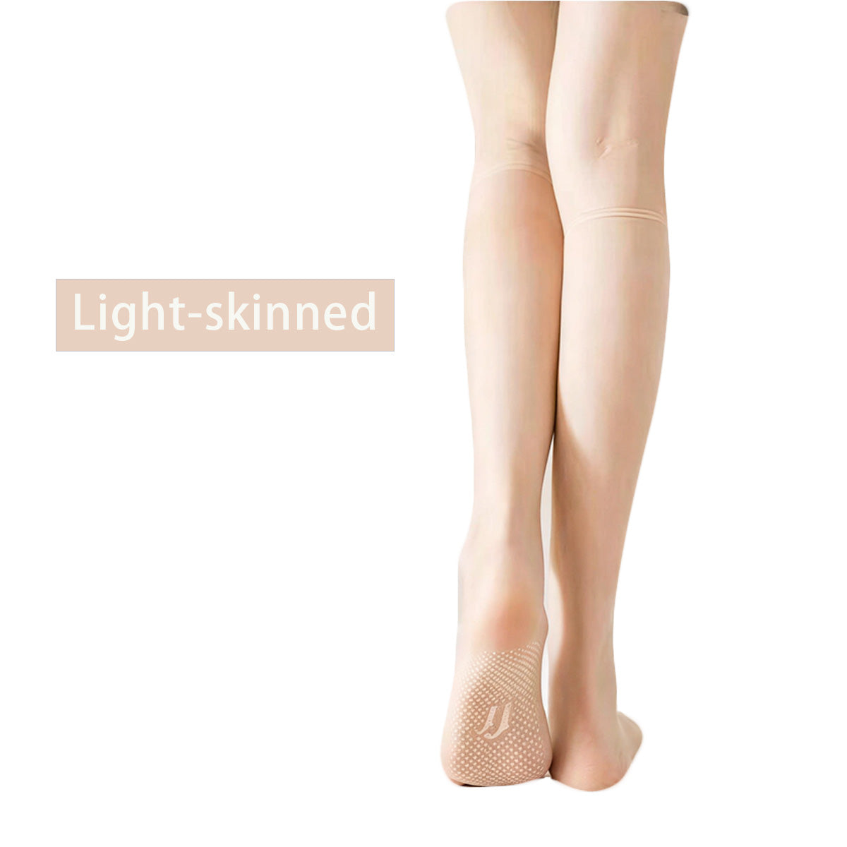 👗Ultra Thin Crystal Sheer Knee High Socks, Non Slip Silicone Grip Sole