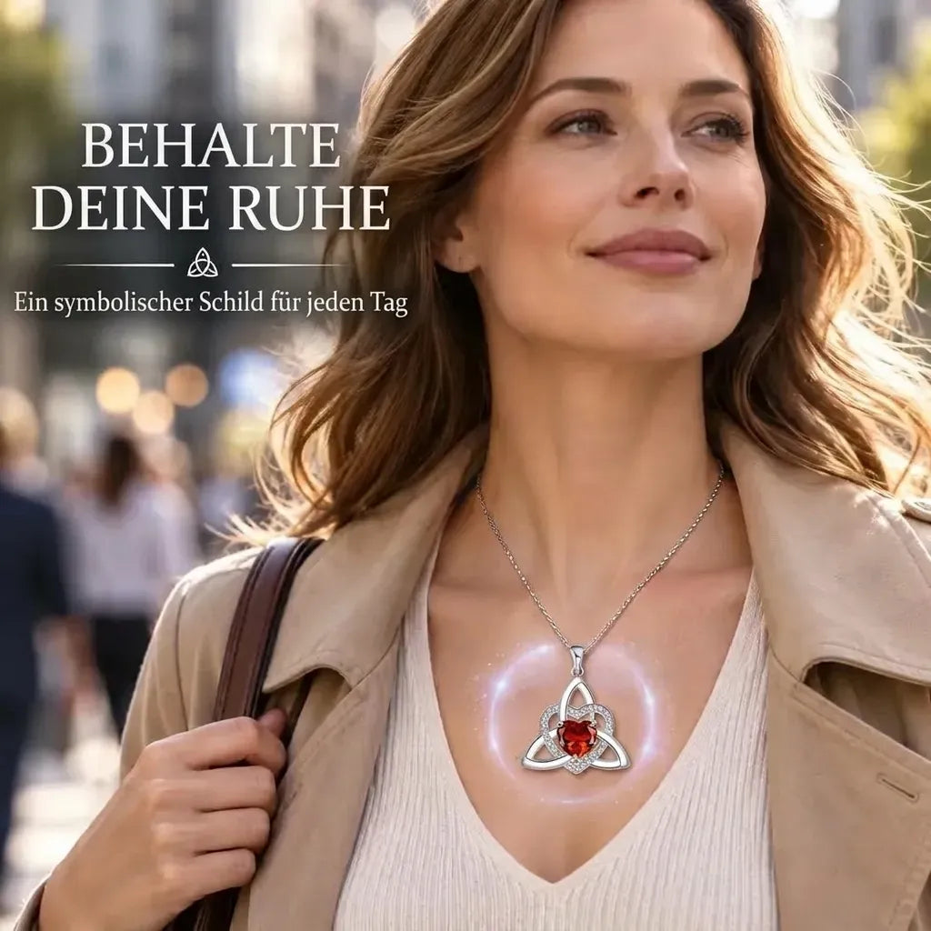 ❤️Birthstone – Celtic Trinity Love Knot Penda