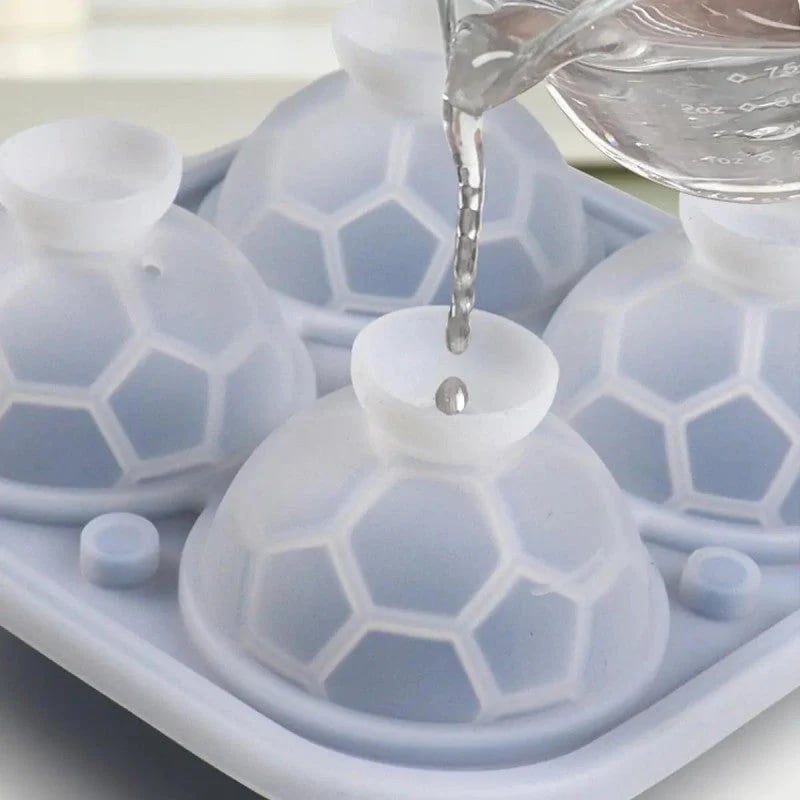 Silicone ice mold in football shape