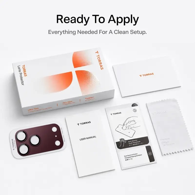 📱All-in-one metal frame lens and module protector for iPhone 18/17 series