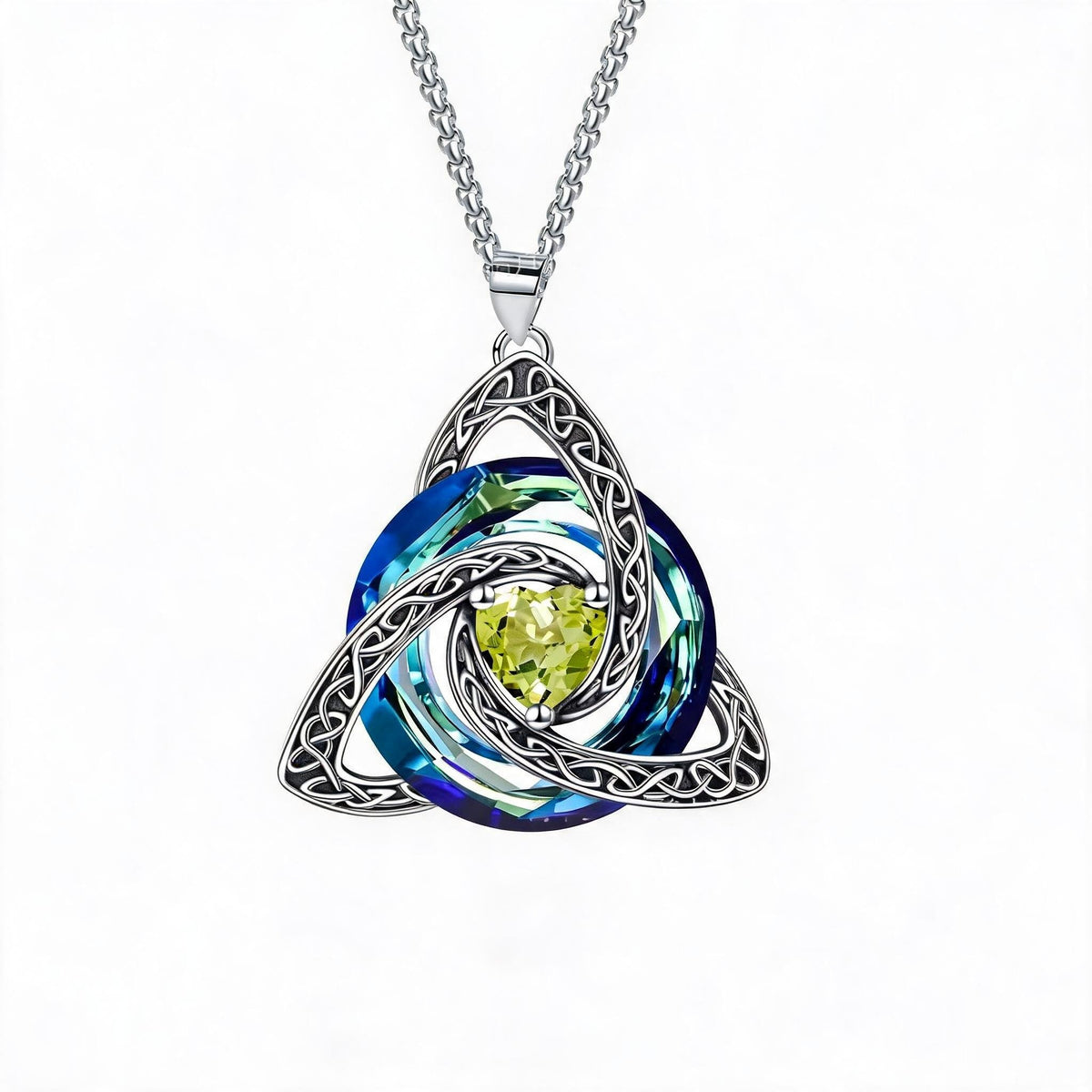Birthstone Celtic Trinity Knot Necklace ✨