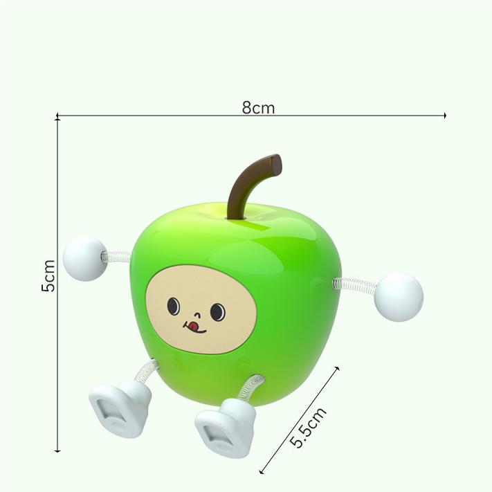 Wiggly Apple Car Decor for Dashboard - Cute Dashboard Ornament