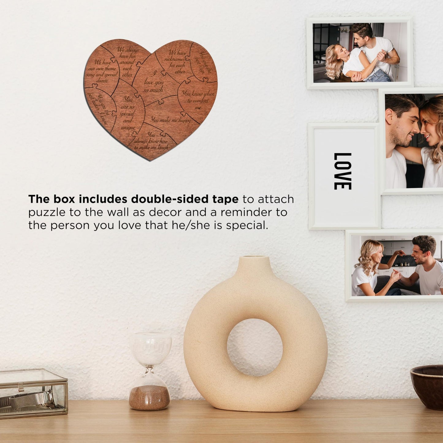 💌20/10 Reasons Heart Puzzle: Love, One Piece at a Time