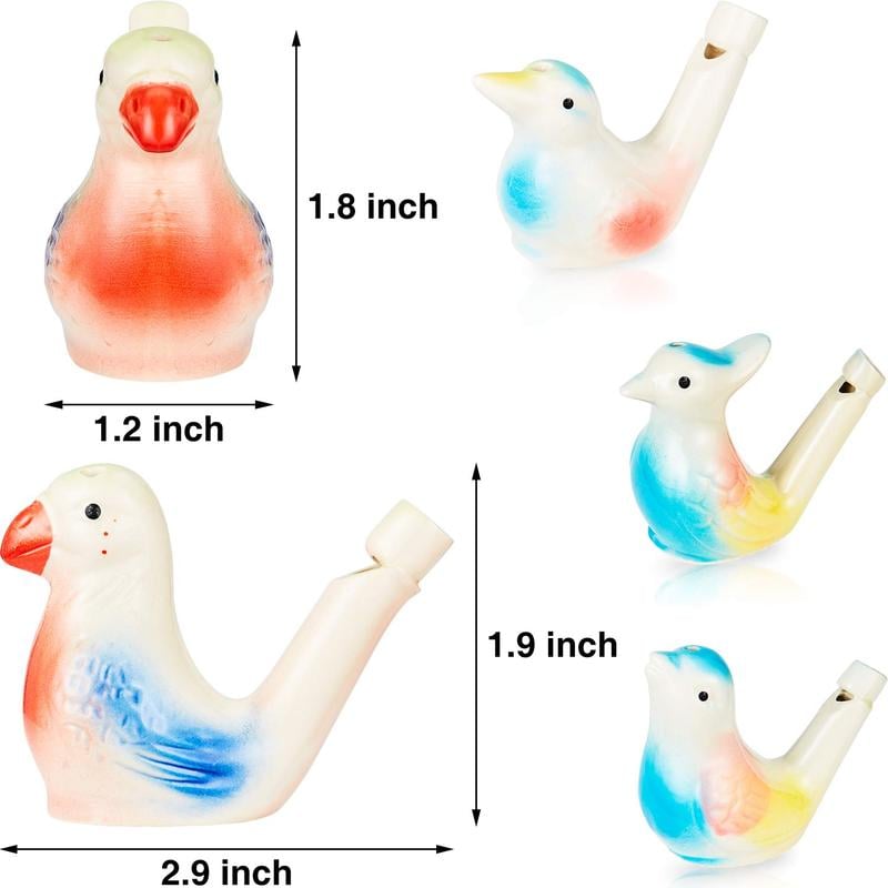 ⏰Last 4 hours Sale: Save 50%-🔥4 Pcs Ceramic Water Bird Whistles