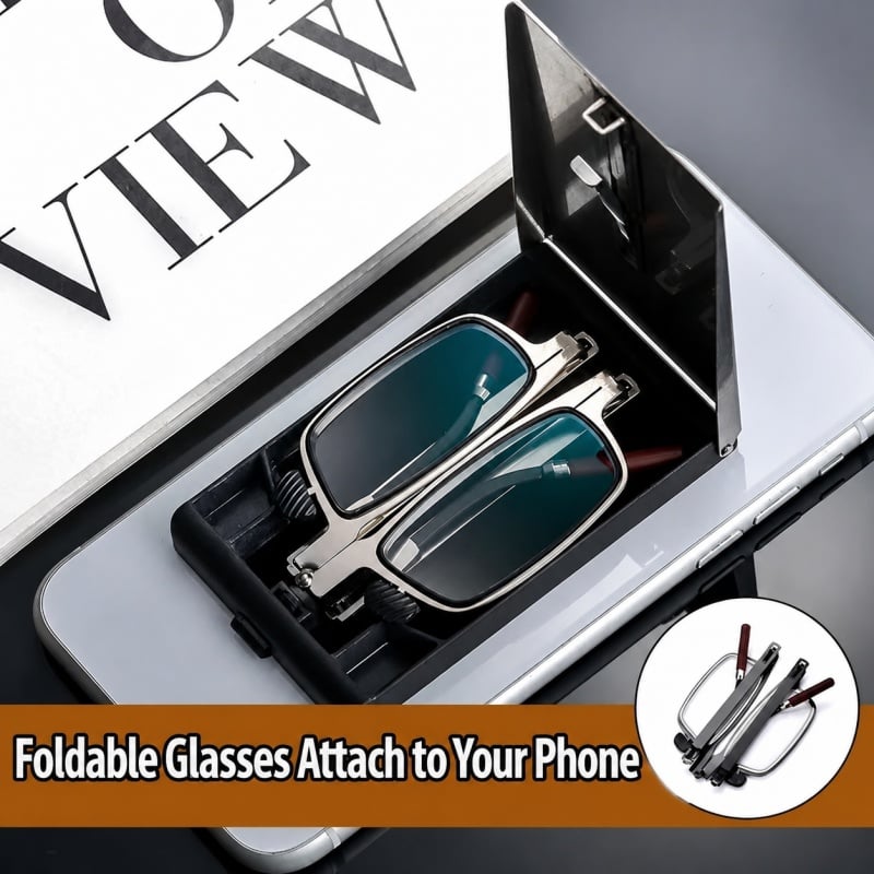 Foldable, pocket-sized reading glasses