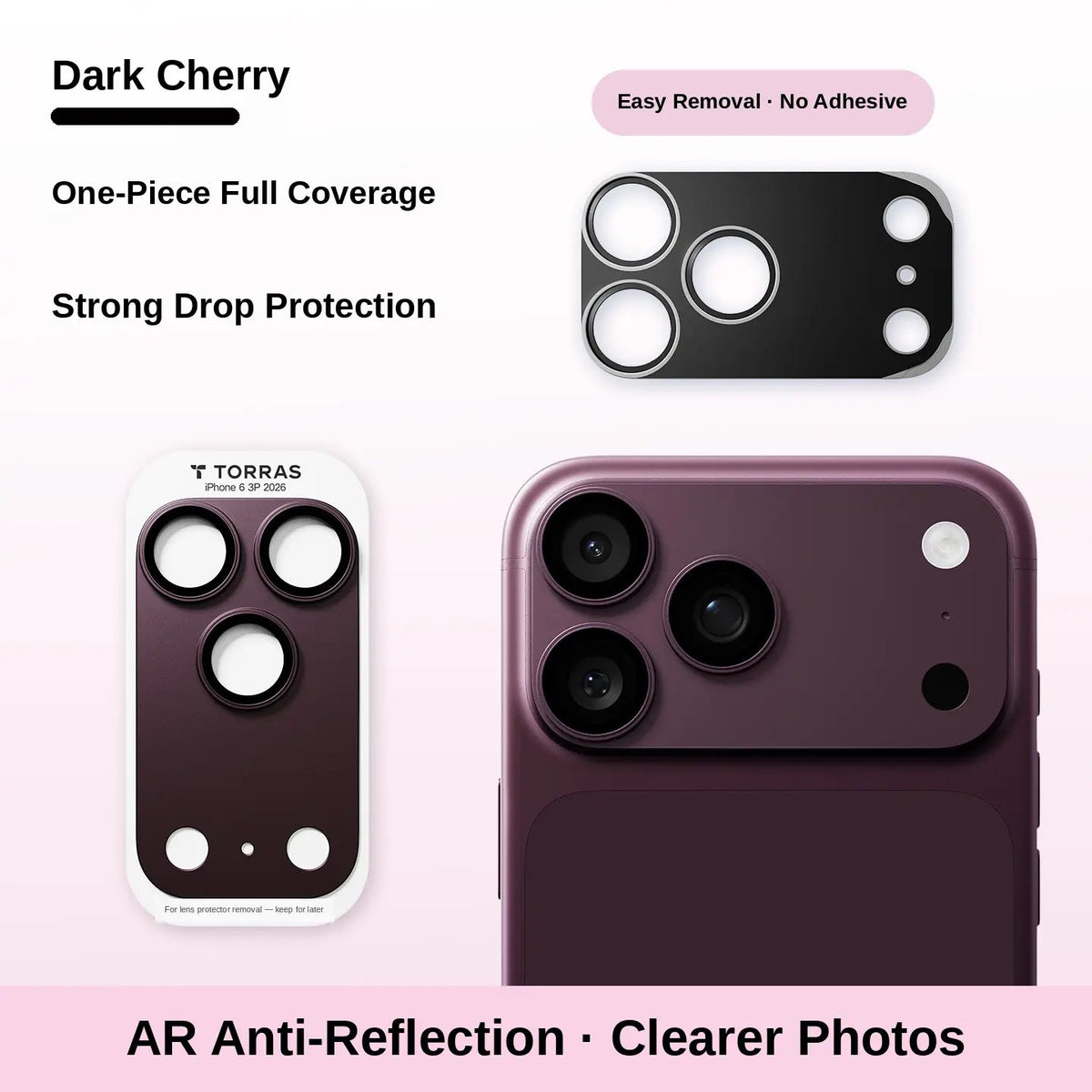 📱All-in-one metal frame lens and module protector for iPhone 18/17 series