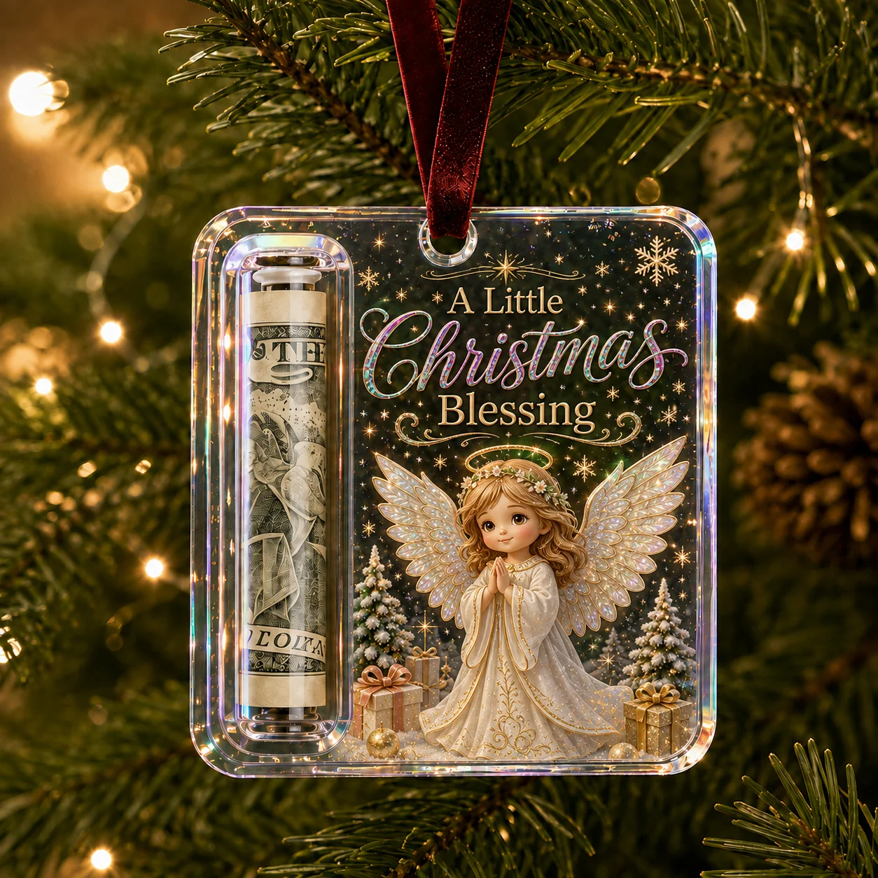 💵🎄 Christmas Gift Hanger – Turn money into a Christmas surprise (2pcs)