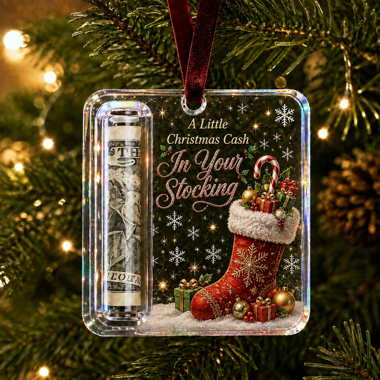 💵🎄 Christmas Gift Hanger – Turn money into a Christmas surprise (2pcs)