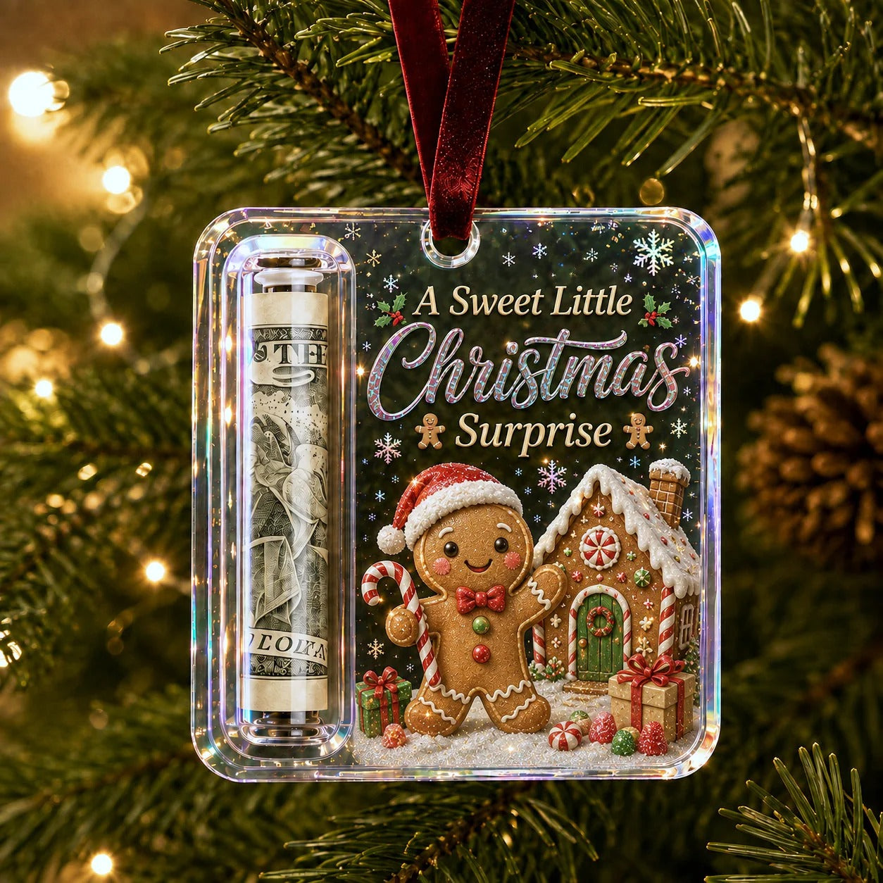 💵🎄 Christmas Gift Hanger – Turn money into a Christmas surprise (2pcs)