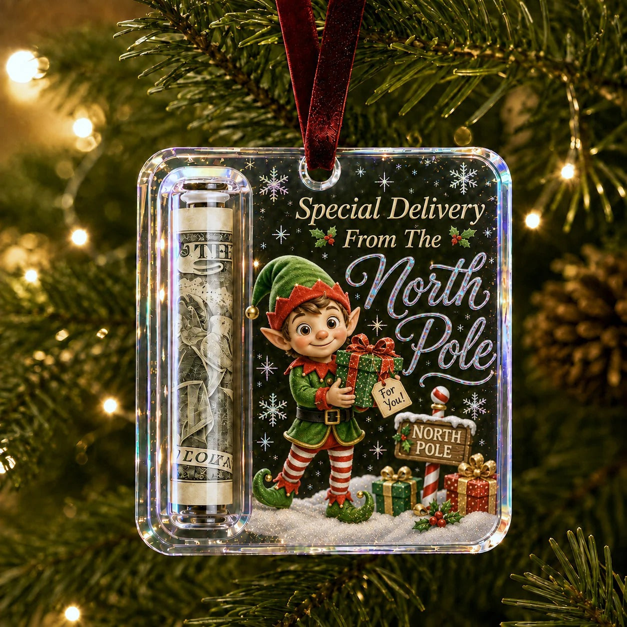 💵🎄 Christmas Gift Hanger – Turn money into a Christmas surprise (2pcs)