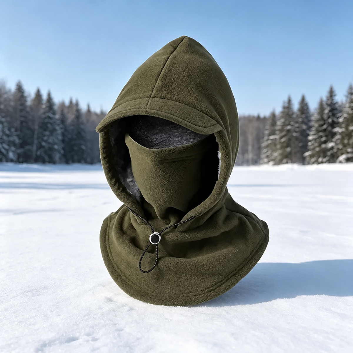 ❄️ Winter Thermal Face Mask Hood – Windproof Fleece Balaclava for Outdoor Activities
