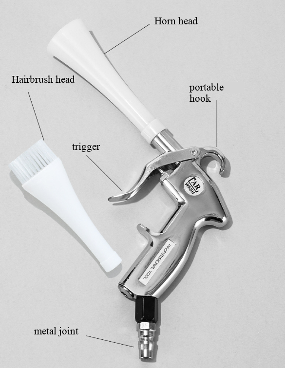 Tornado Cleaning Gun-2-in-1 Air Blaster Gun with Brush