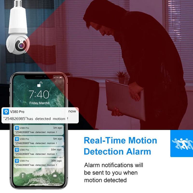 Smart Wi-Fi Surveillance Camera With Light