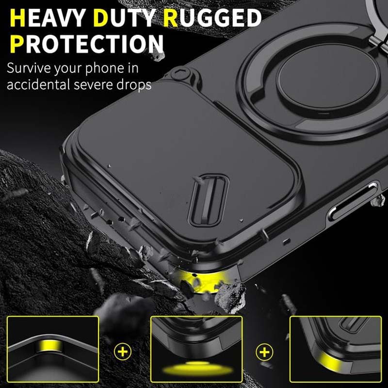 🔥 LAST DAY PROMOTION - 50%OFF 🔥 Magnetic Phone Case with Ring Stand For iPhone