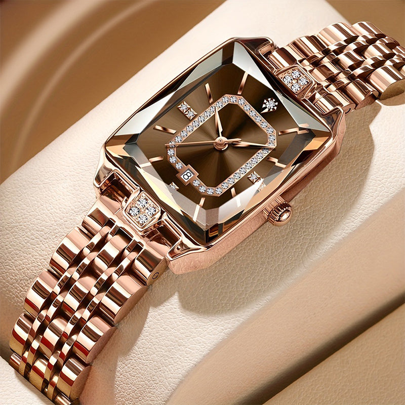 🔥Black Friday Mega Deal – 50% off!🔥Women's wristwatch with rectangular dial & rhinestones
