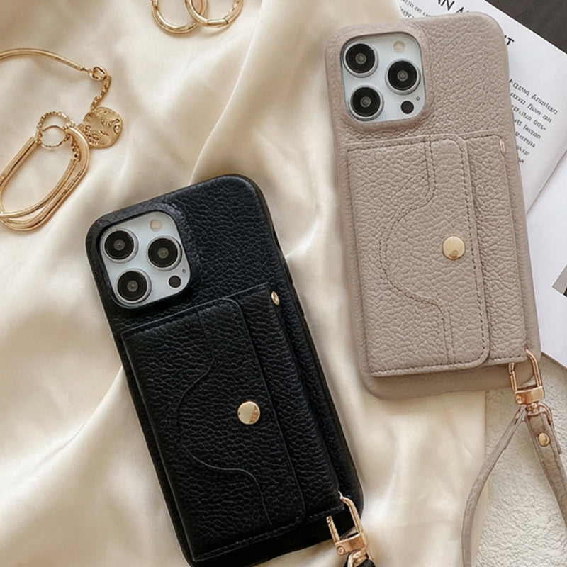 🔥Phone case with mirror and wrist strap