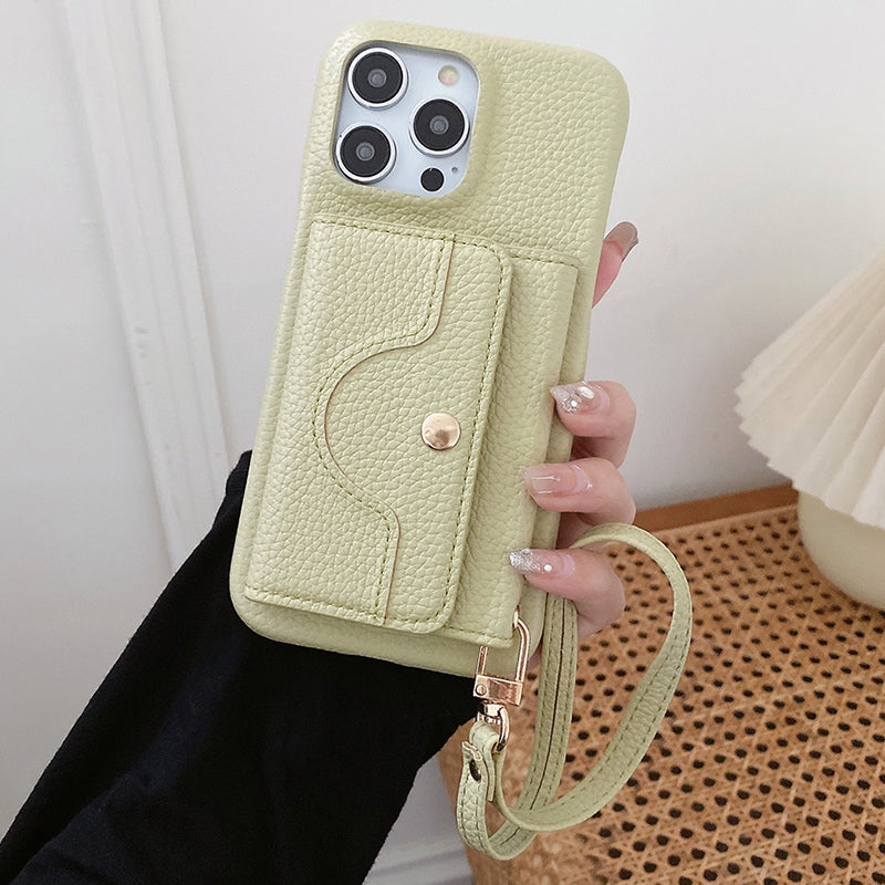 🔥Phone case with mirror and wrist strap