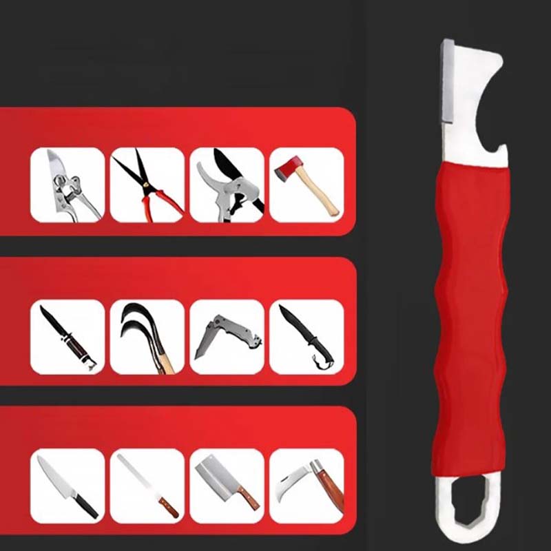 Multifunctional portable knife sharpener and bottle opener