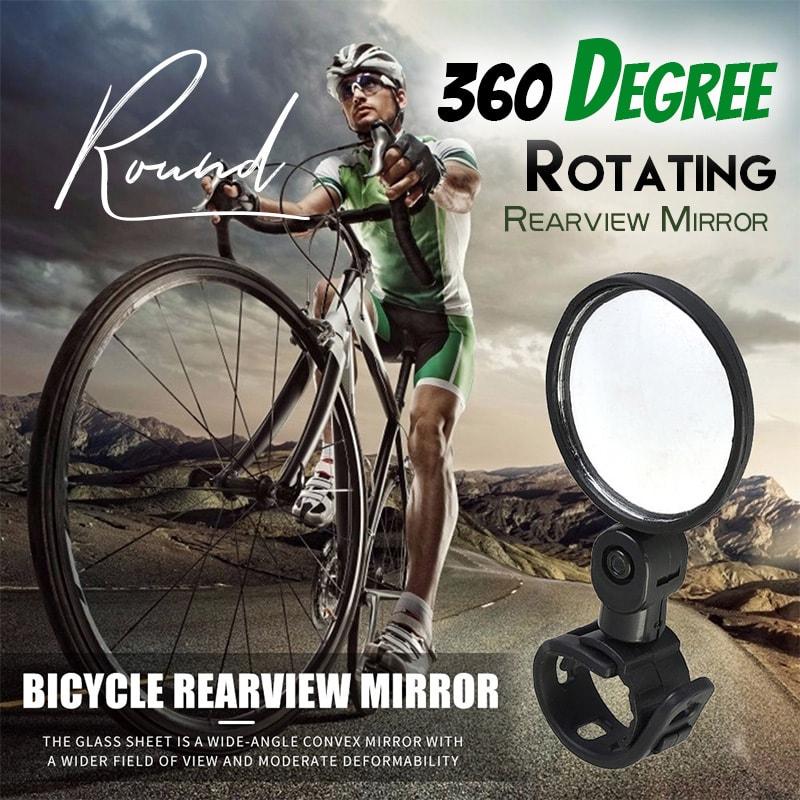 360-degree rotating rearview mirror🚴‍♂️🔎