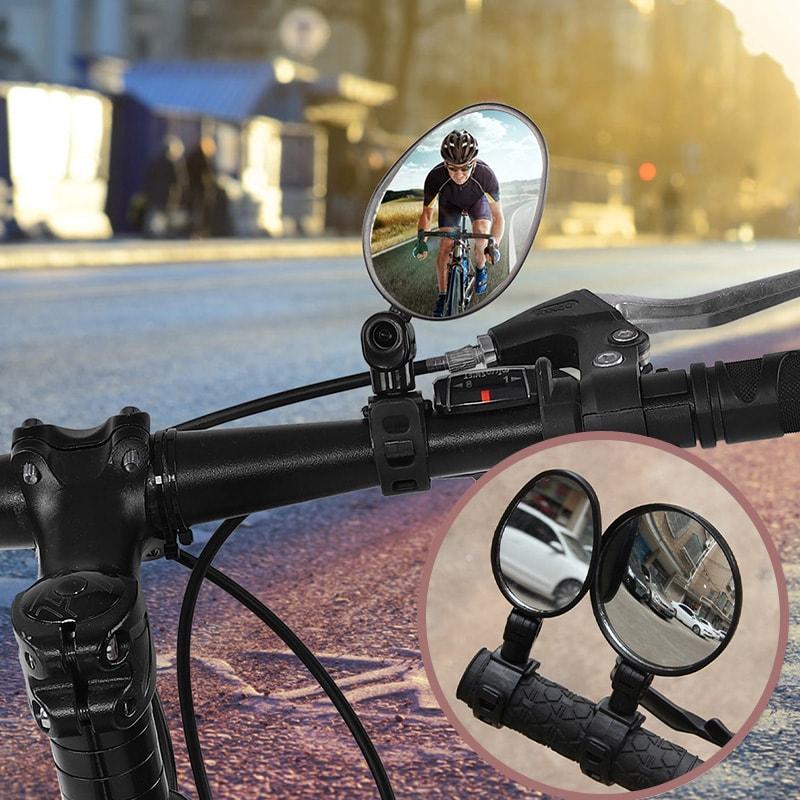 360-degree rotating rearview mirror🚴‍♂️🔎