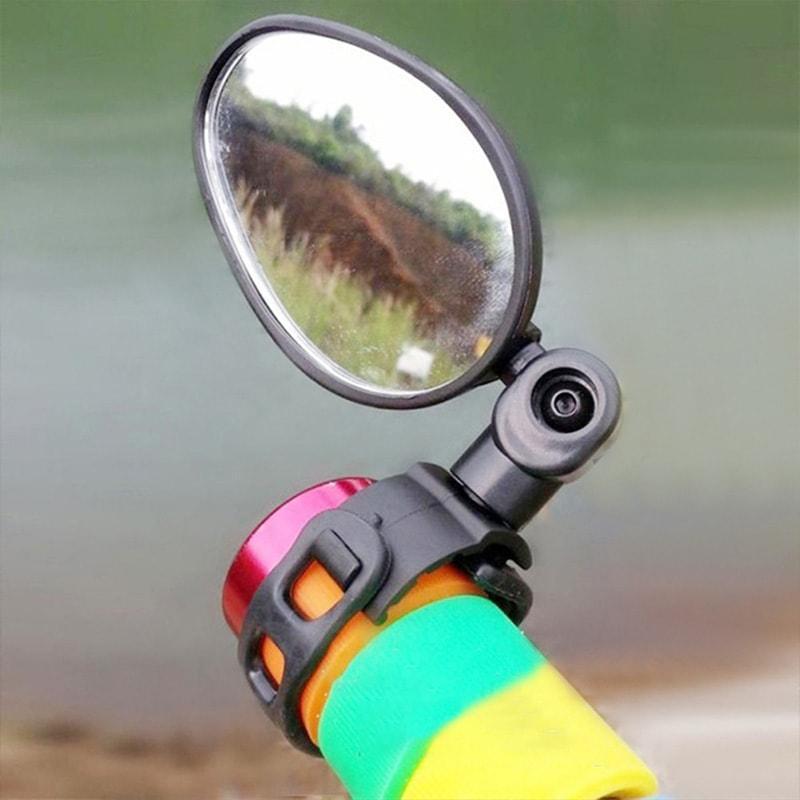 360-degree rotating rearview mirror🚴‍♂️🔎